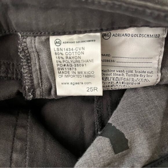 AG Adriano Goldschmied The Prima Mid Rise Cigarette Jeans Size 25R - Picture 6 of 9